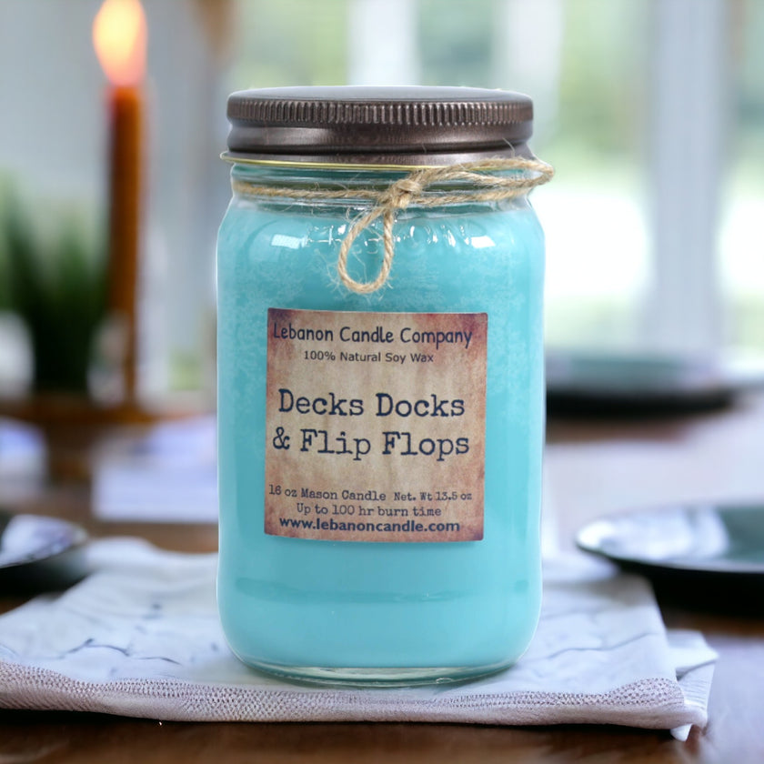 Decks Docks & Flip Flops Candle