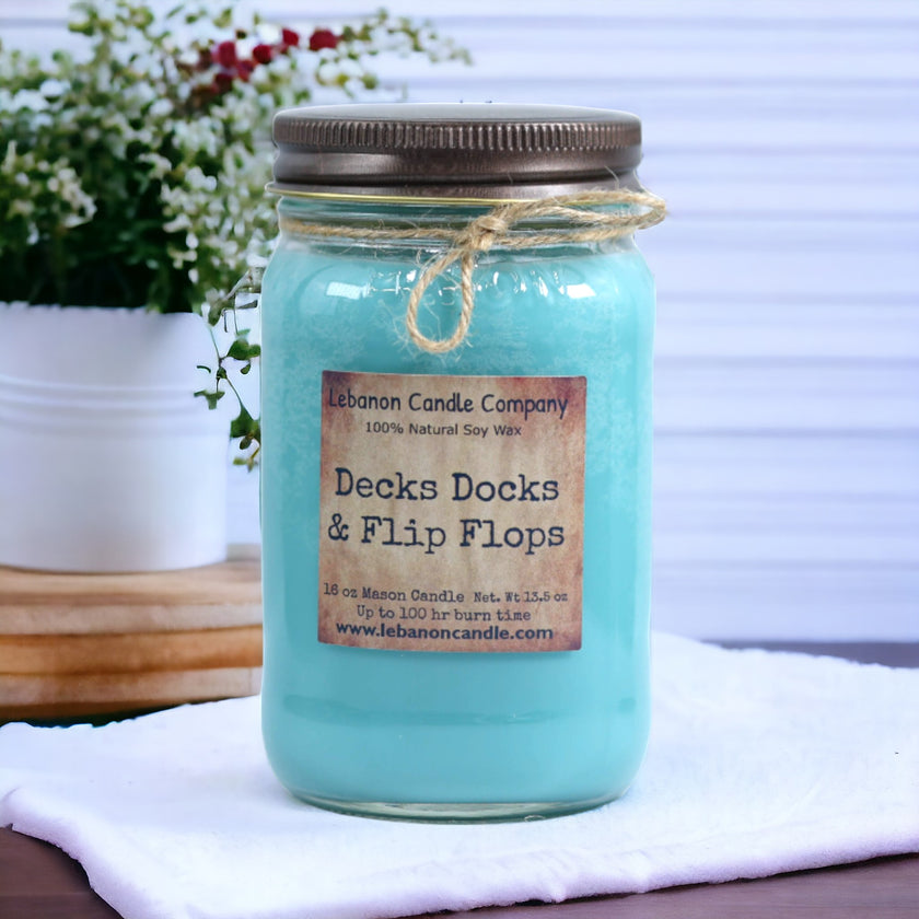Decks Docks & Flip Flops Candle