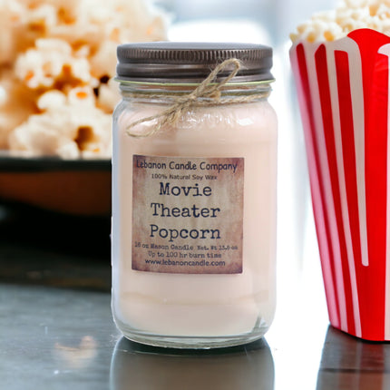 Movie Theater Popcorn Candle