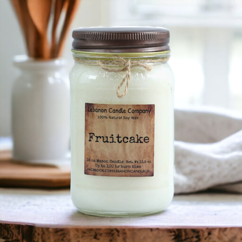 Fruitcake Candle