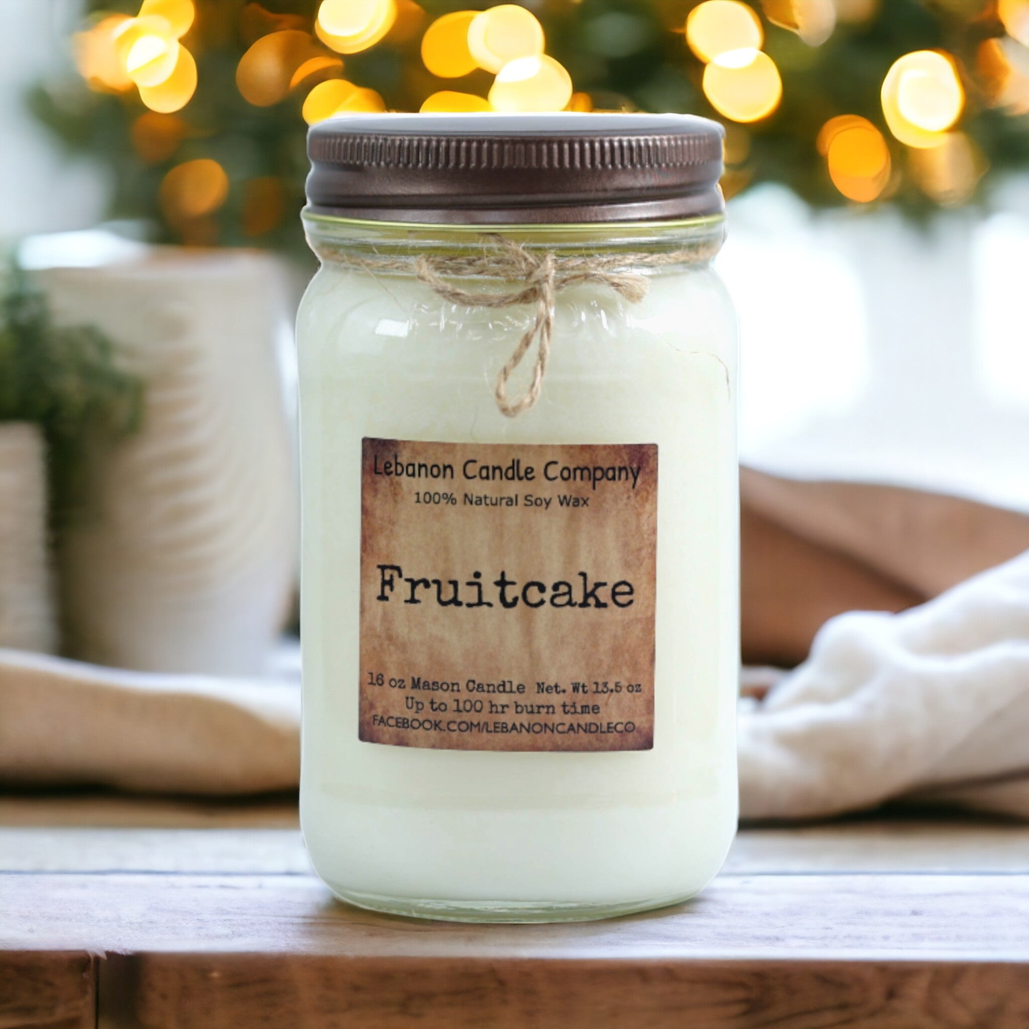 Fruitcake Candle