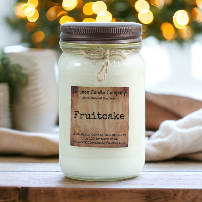 Fruitcake Candle