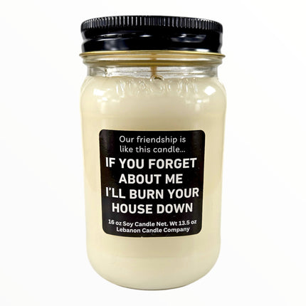 Funny Friendship Burn Your House Down Candle