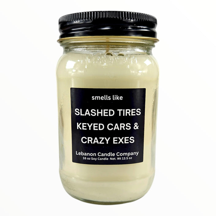 Funny Crazy Exes Candle