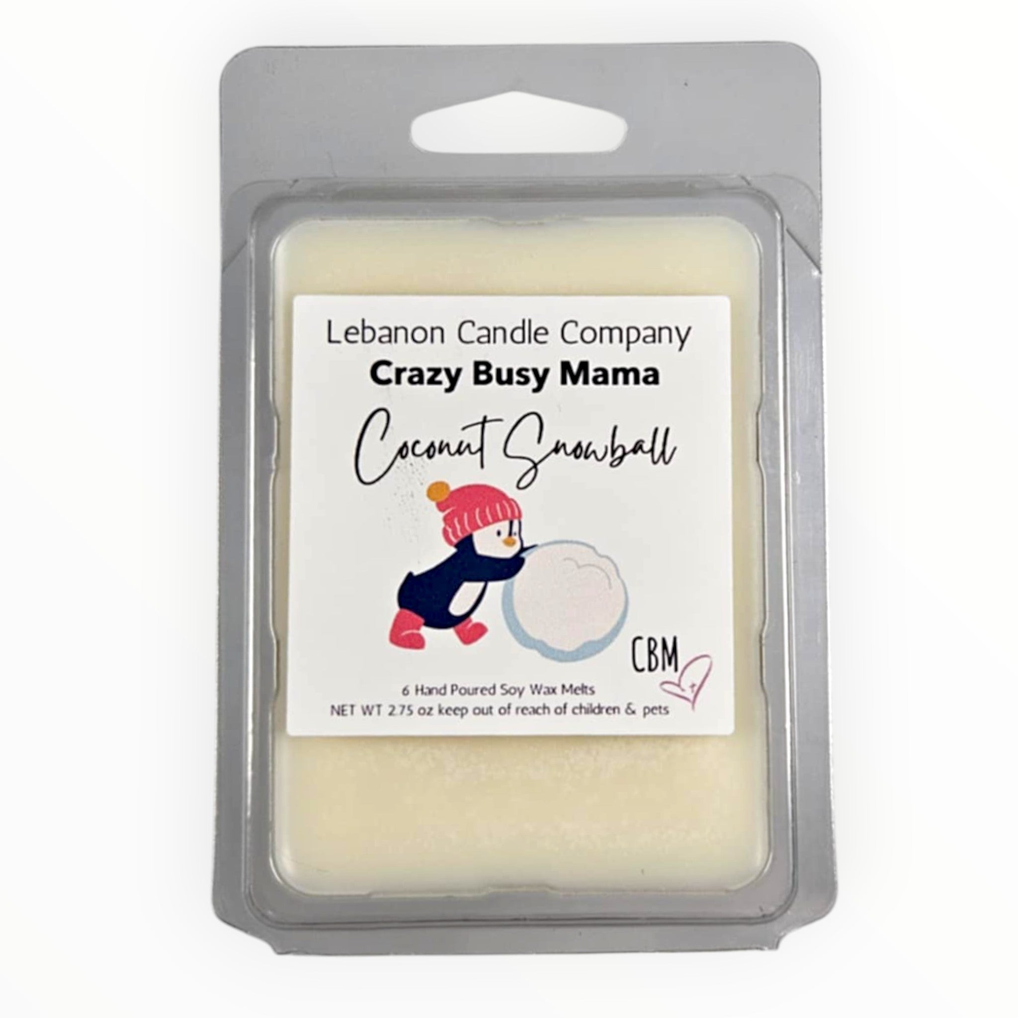Crazy Busy Mama Exclusive Coconut Snowball Wax Melt