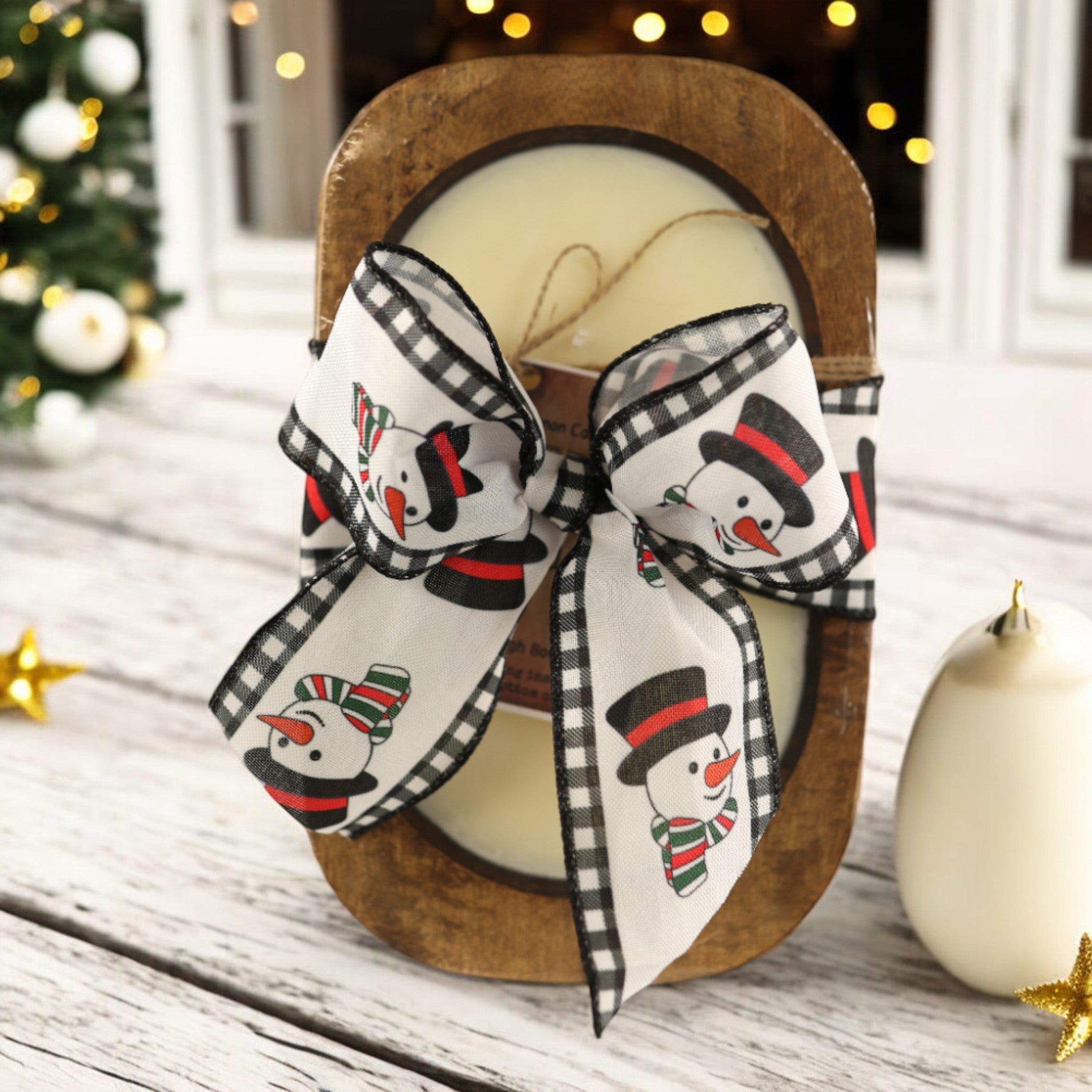 Christmas Hearth Scented Christmas Dough Bowl Candle