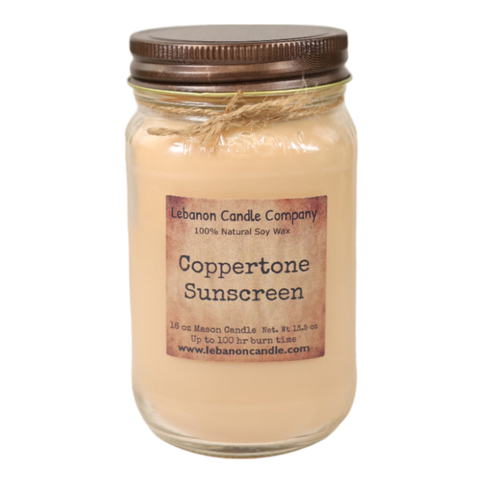 Coppertone Sunscreen Candle