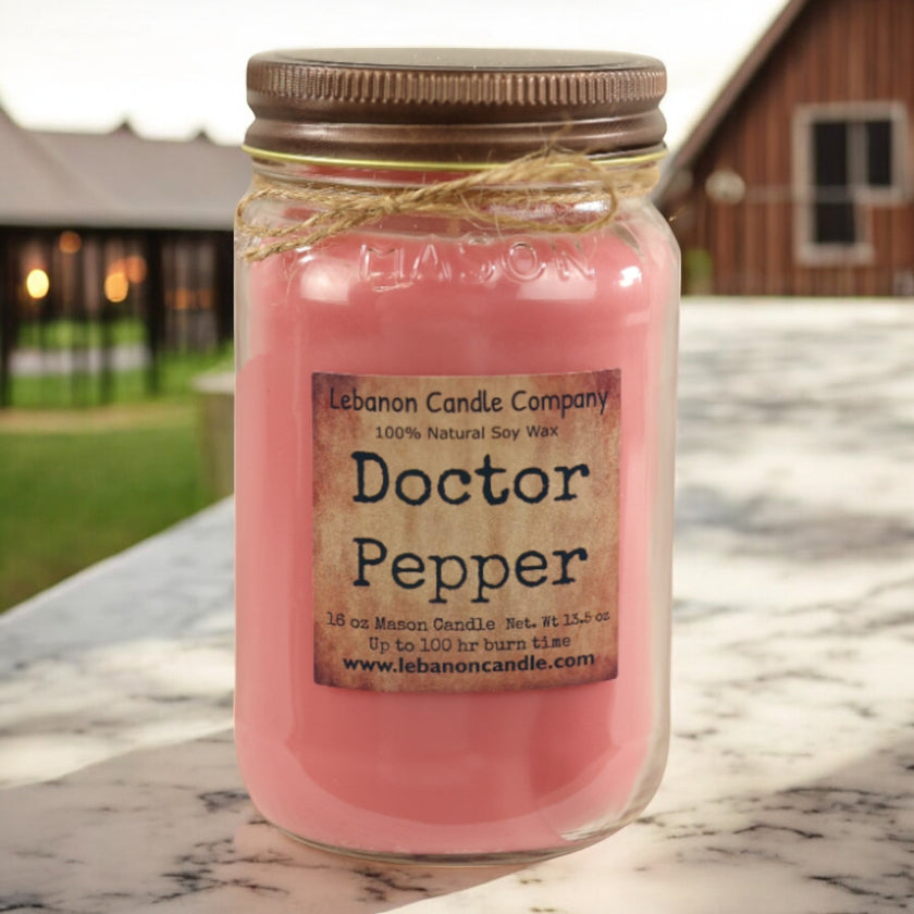 Doctor Pepper Candle