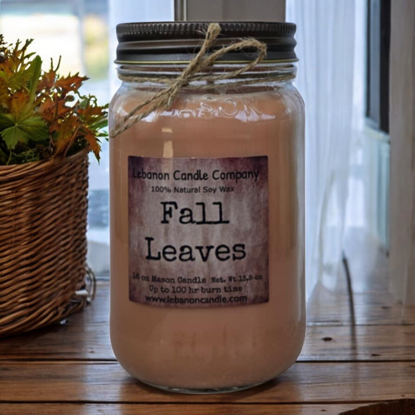 Fall Leaves Candle