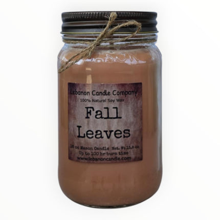 Fall Leaves Candle