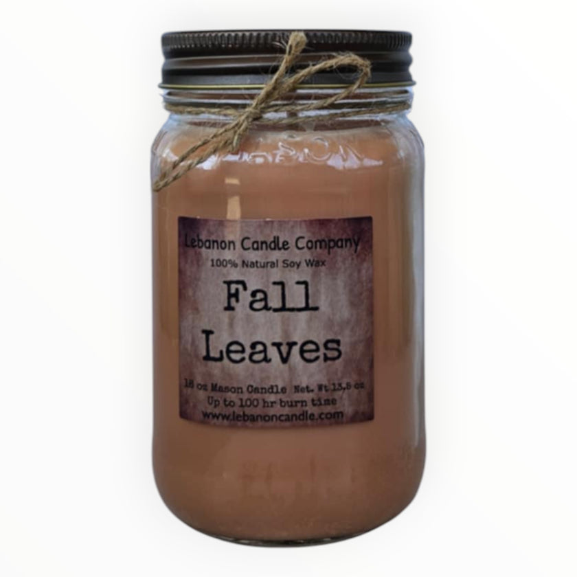 Fall Leaves Candle