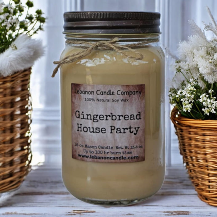 Gingerbread House Party Candle