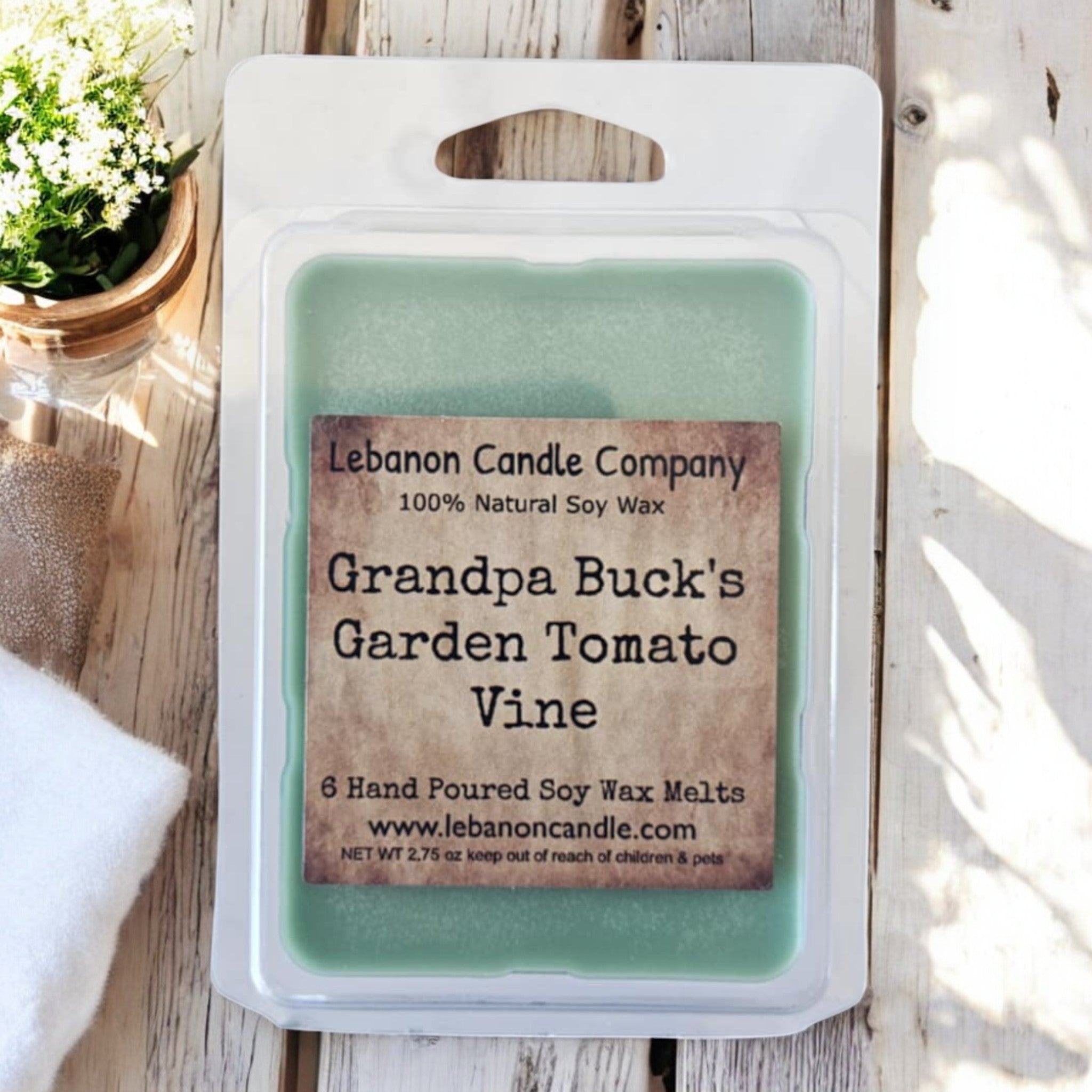 Grandpa Buck's Garden Tomato Vine Wax Melt