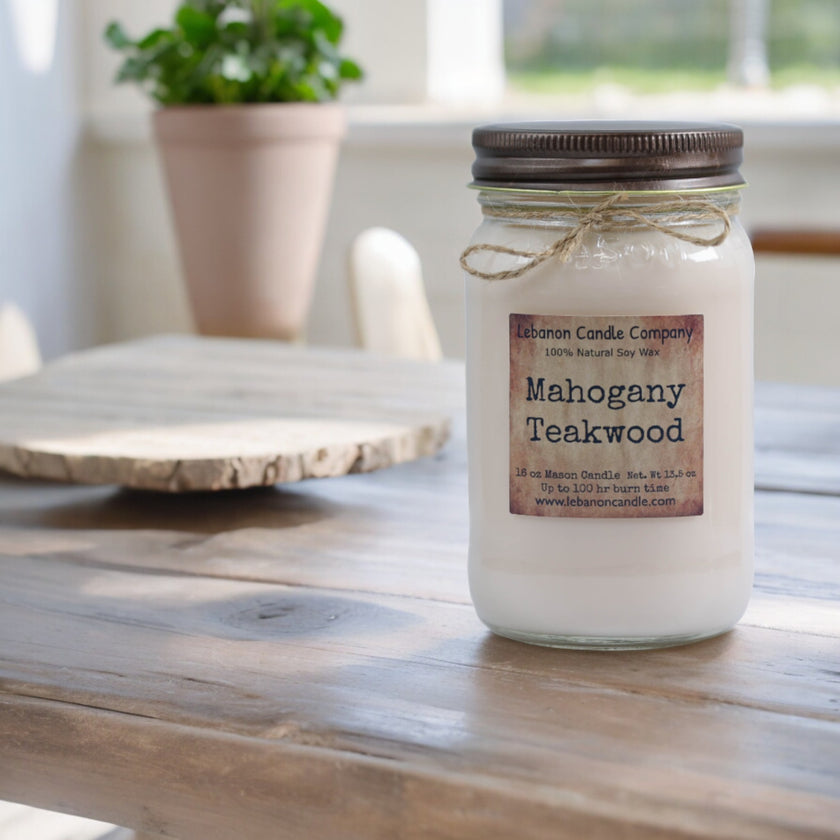 Mahogany Teakwood Candle