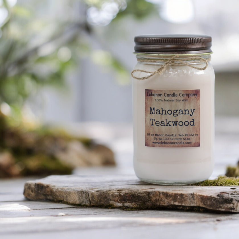 Mahogany Teakwood Candle