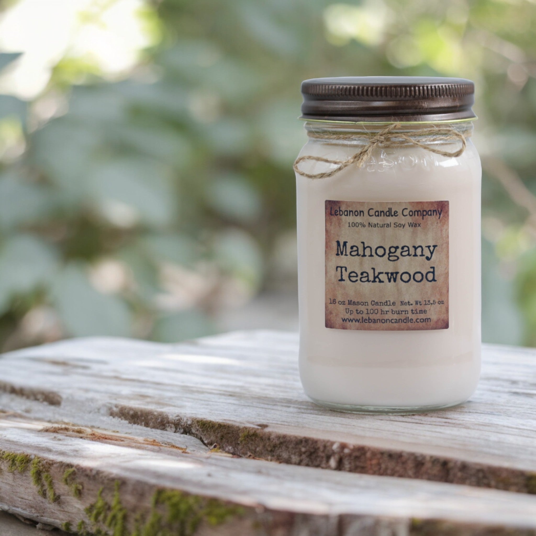 Mahogany Teakwood Candle