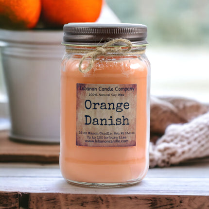 Orange Danish Candle
