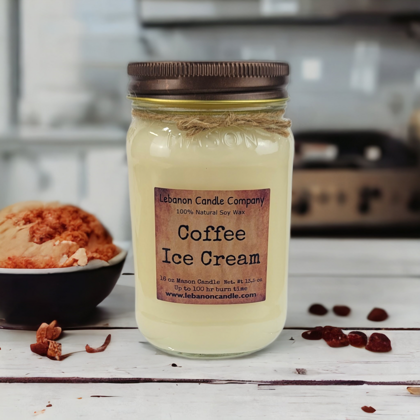 Coffee Ice Cream Candle