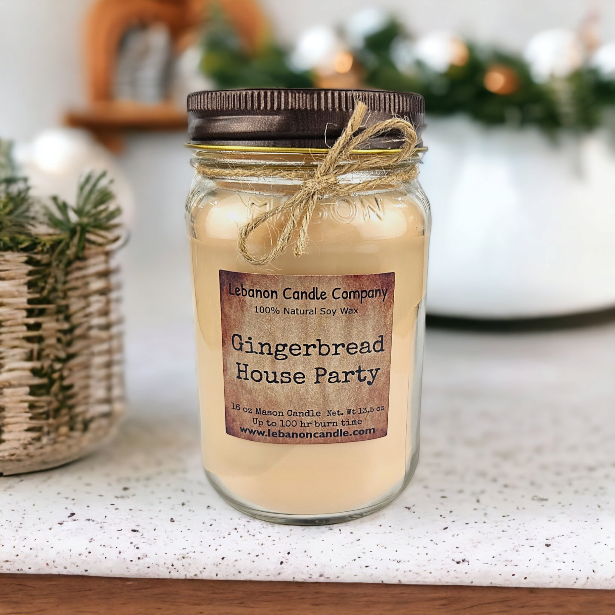Gingerbread House Party Candle
