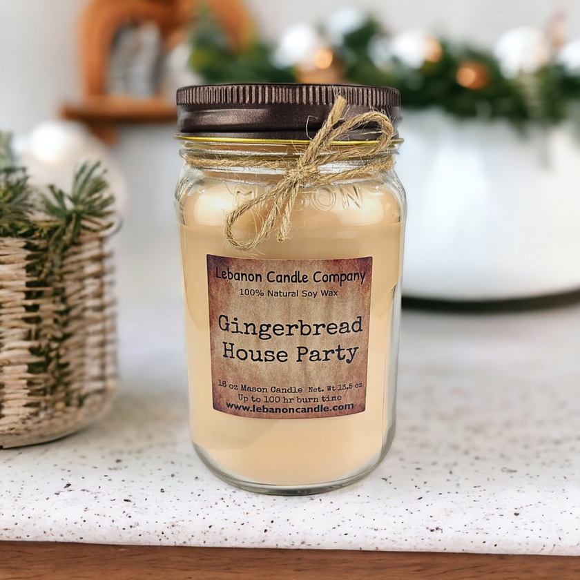Gingerbread House Party Candle