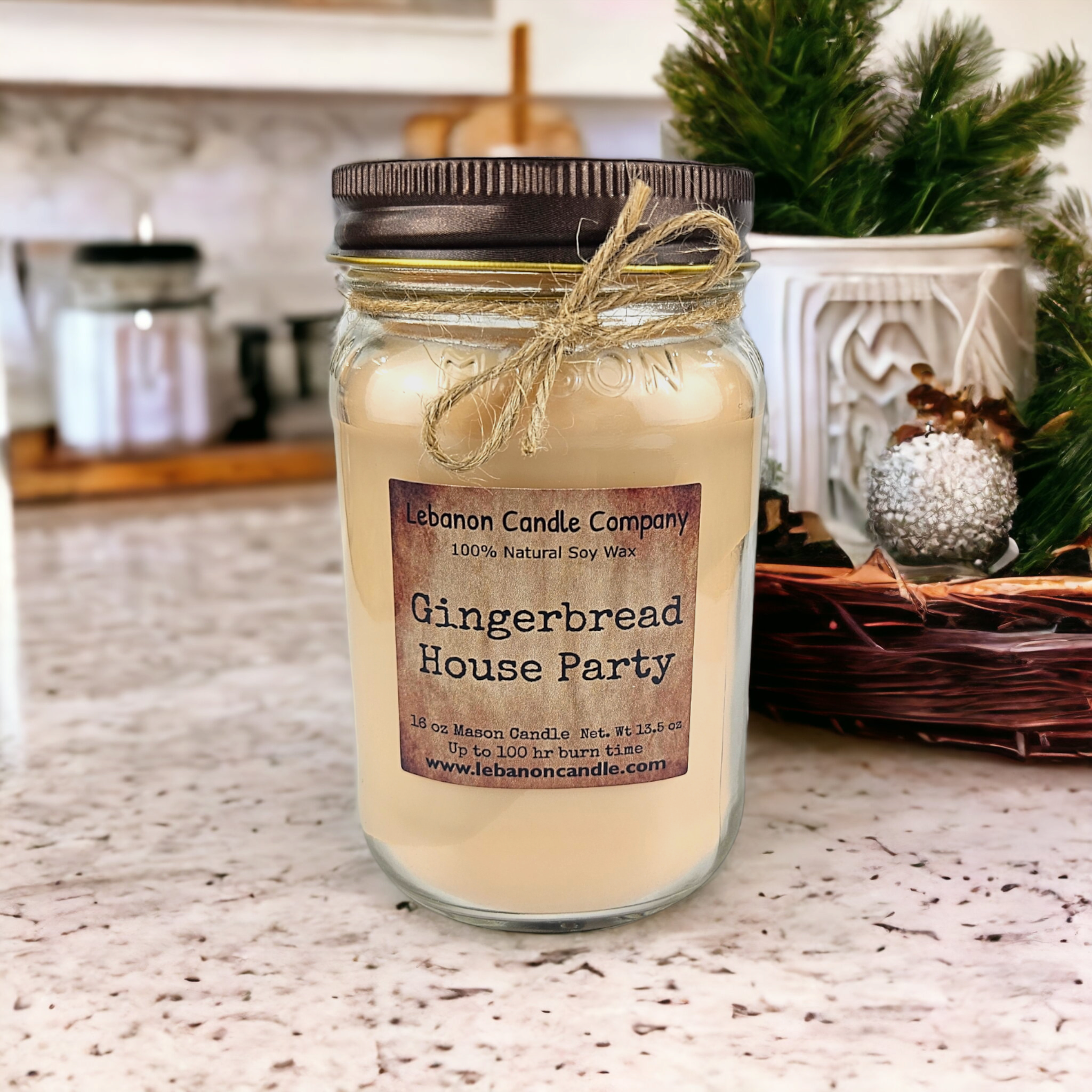 Gingerbread House Party Candle