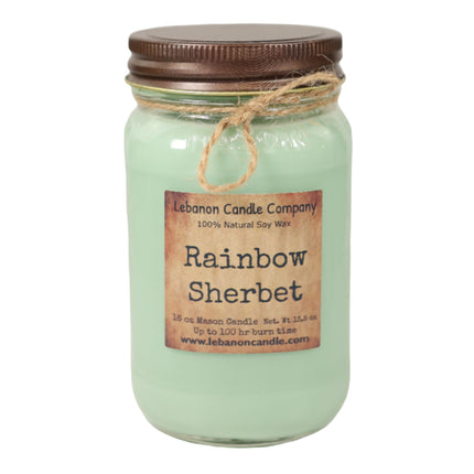 Rainbow Sherbet Candle