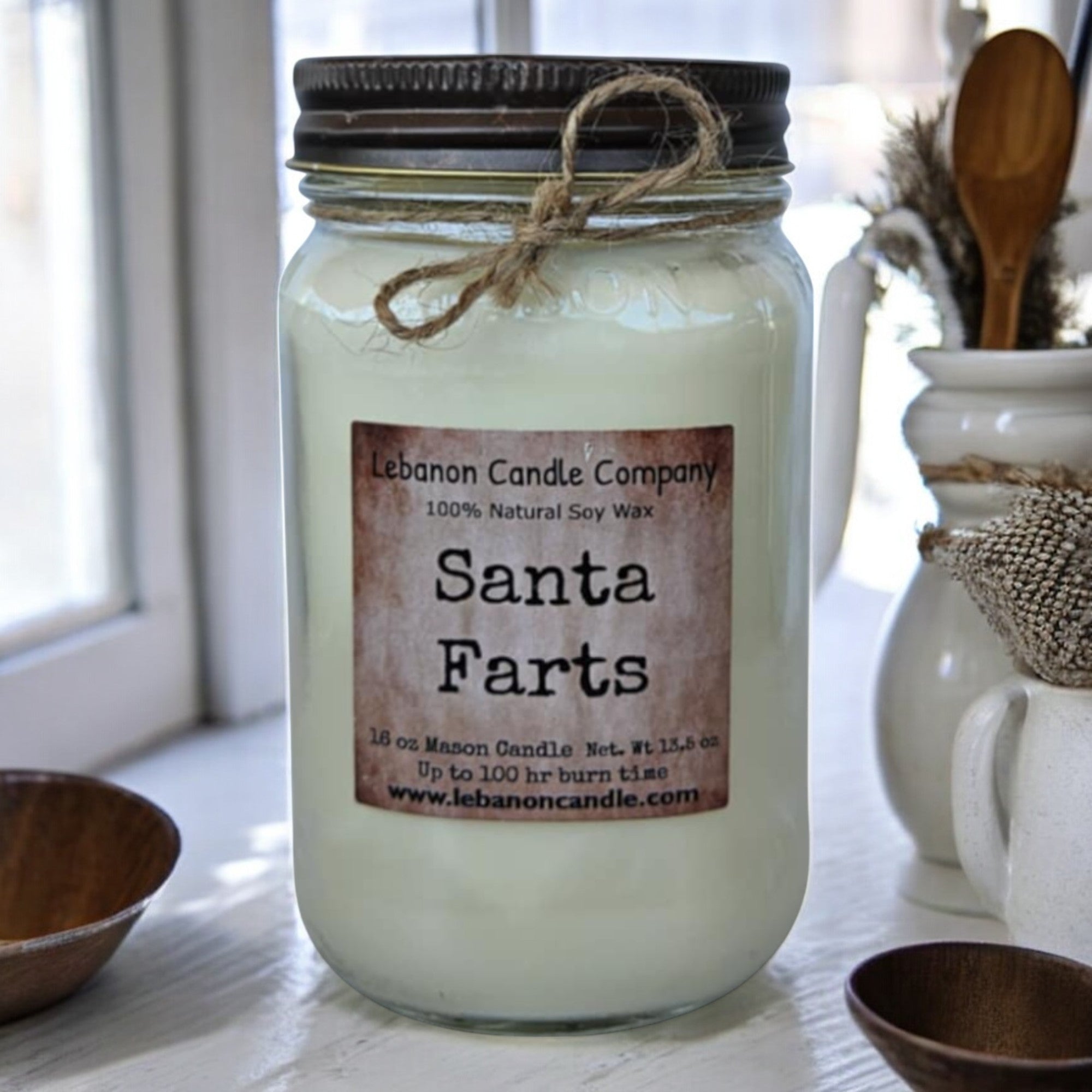 Santa Farts Candle