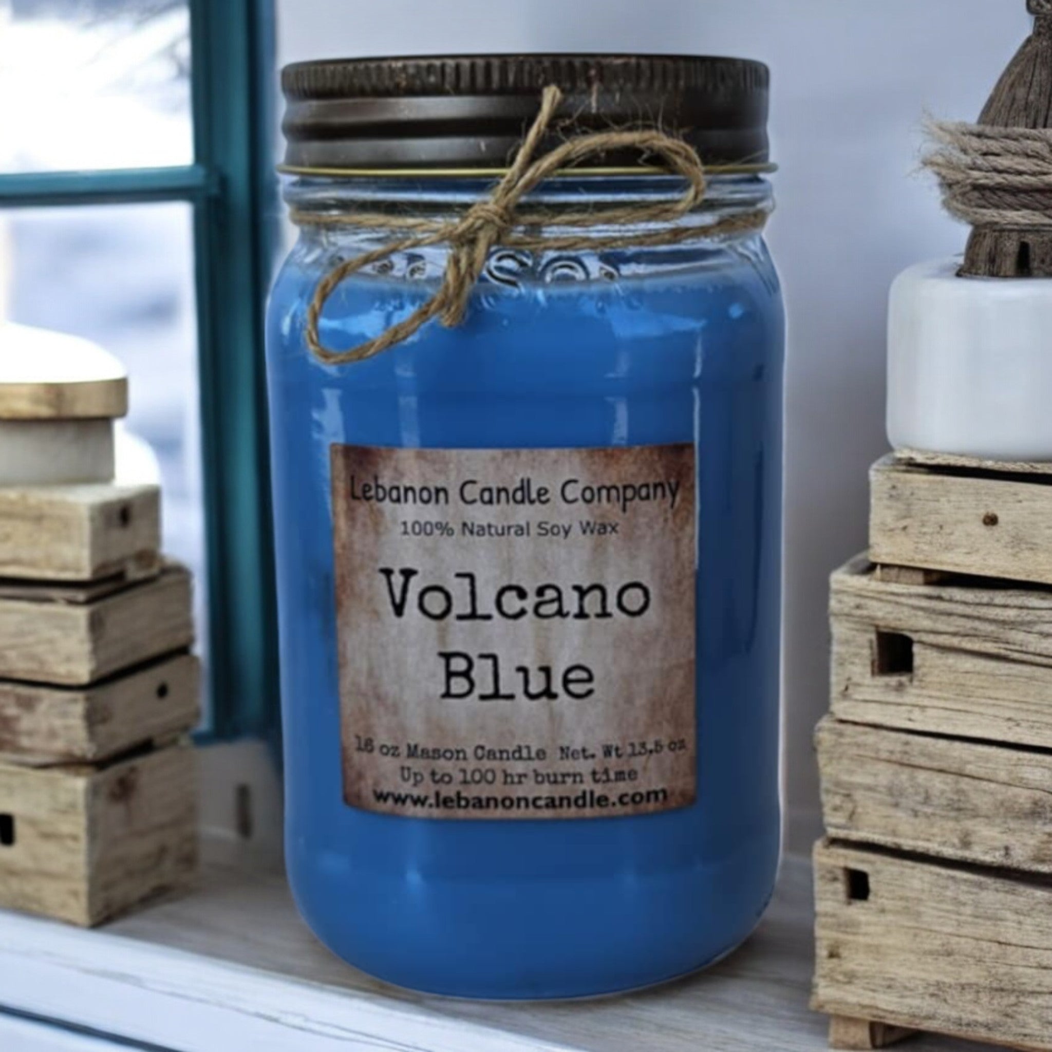Volcano Blue Candle