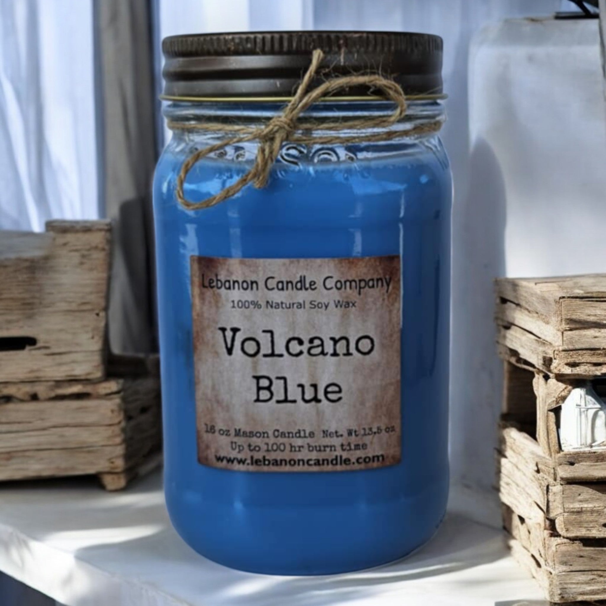 Volcano Blue Candle