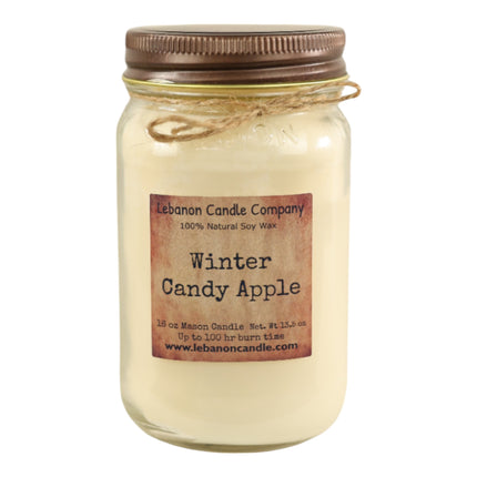Winter Candy Apple Candle