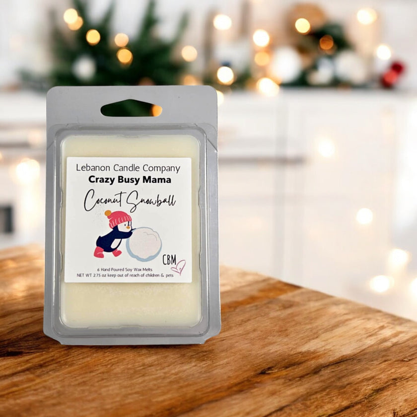 Crazy Busy Mama Exclusive Coconut Snowball Wax Melt