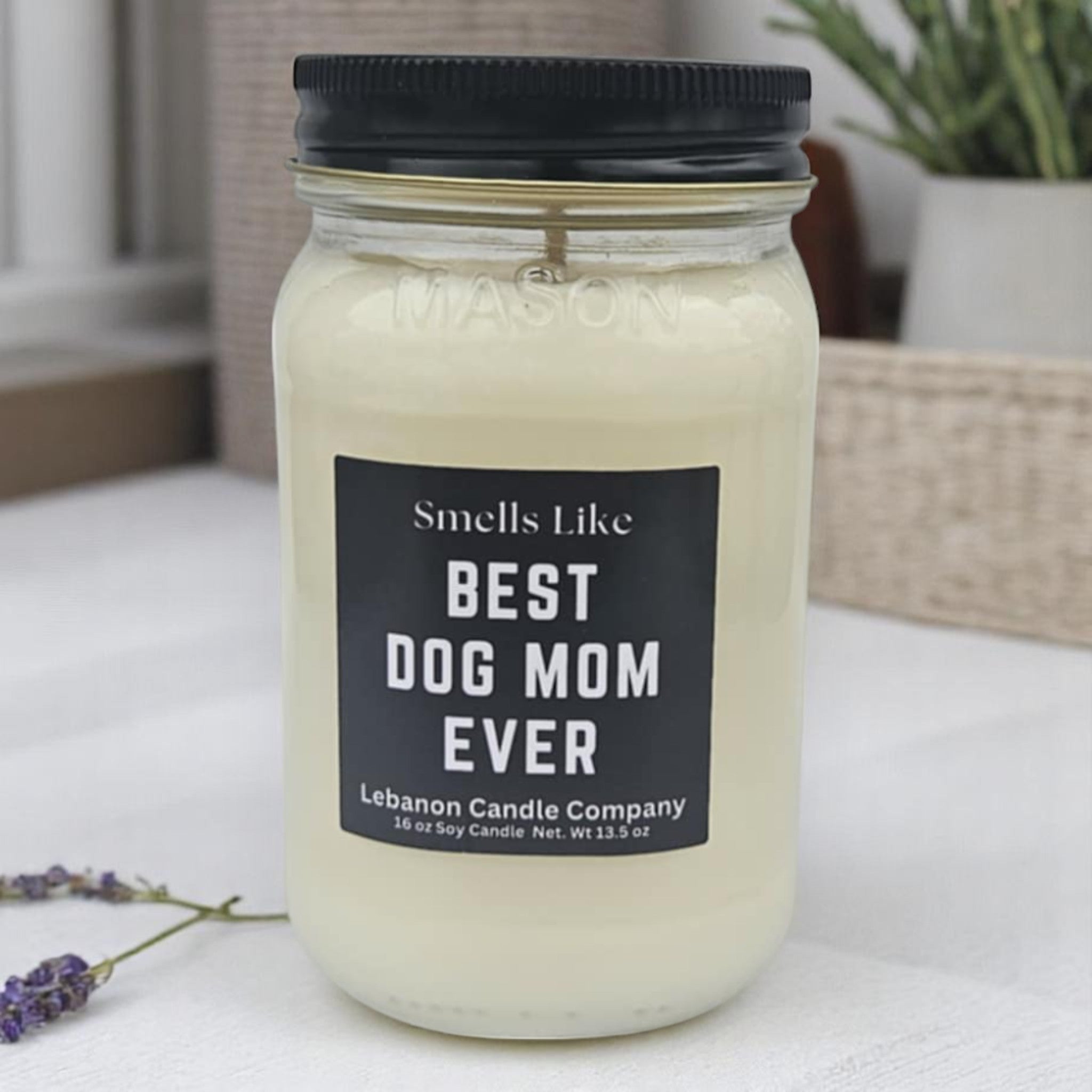 Funny Dog Mom Candle