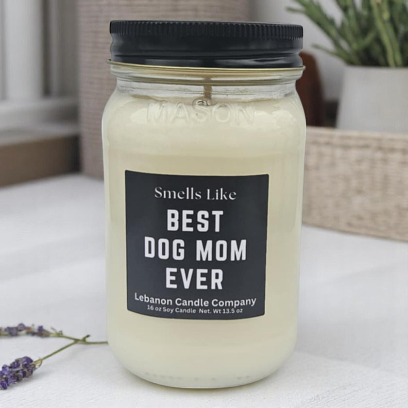 Funny Dog Mom Candle