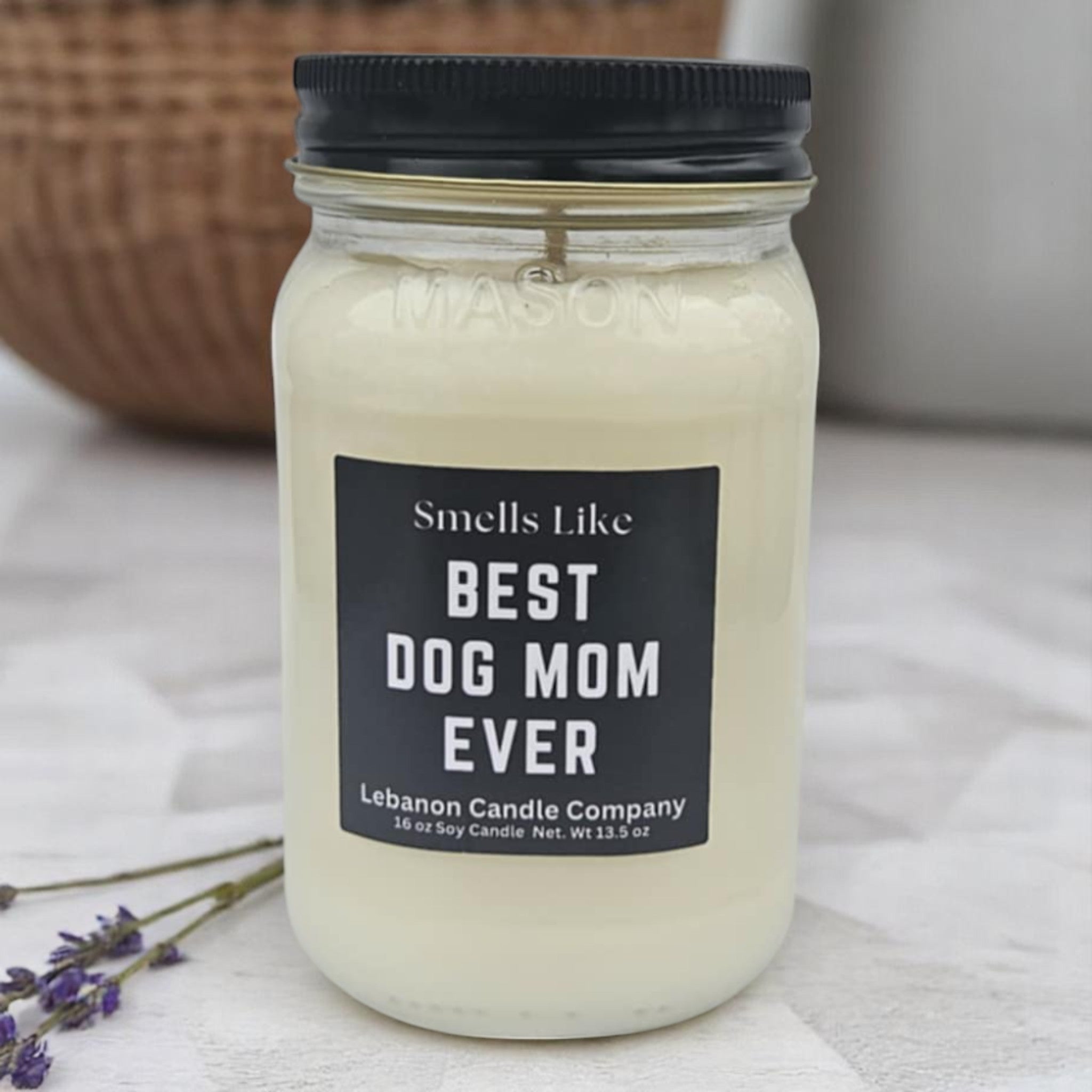 Funny Dog Mom Candle