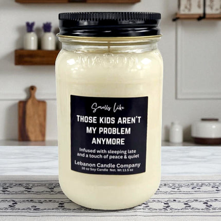 Funny Teacher No Problems Candle