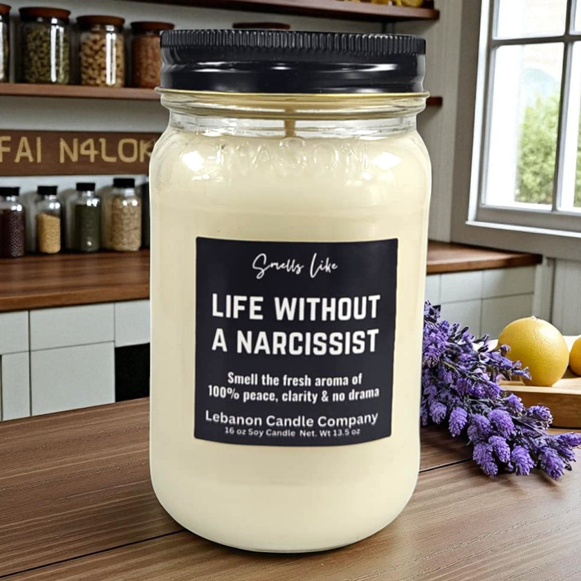 Funny Life Without A  Narcissist Candle