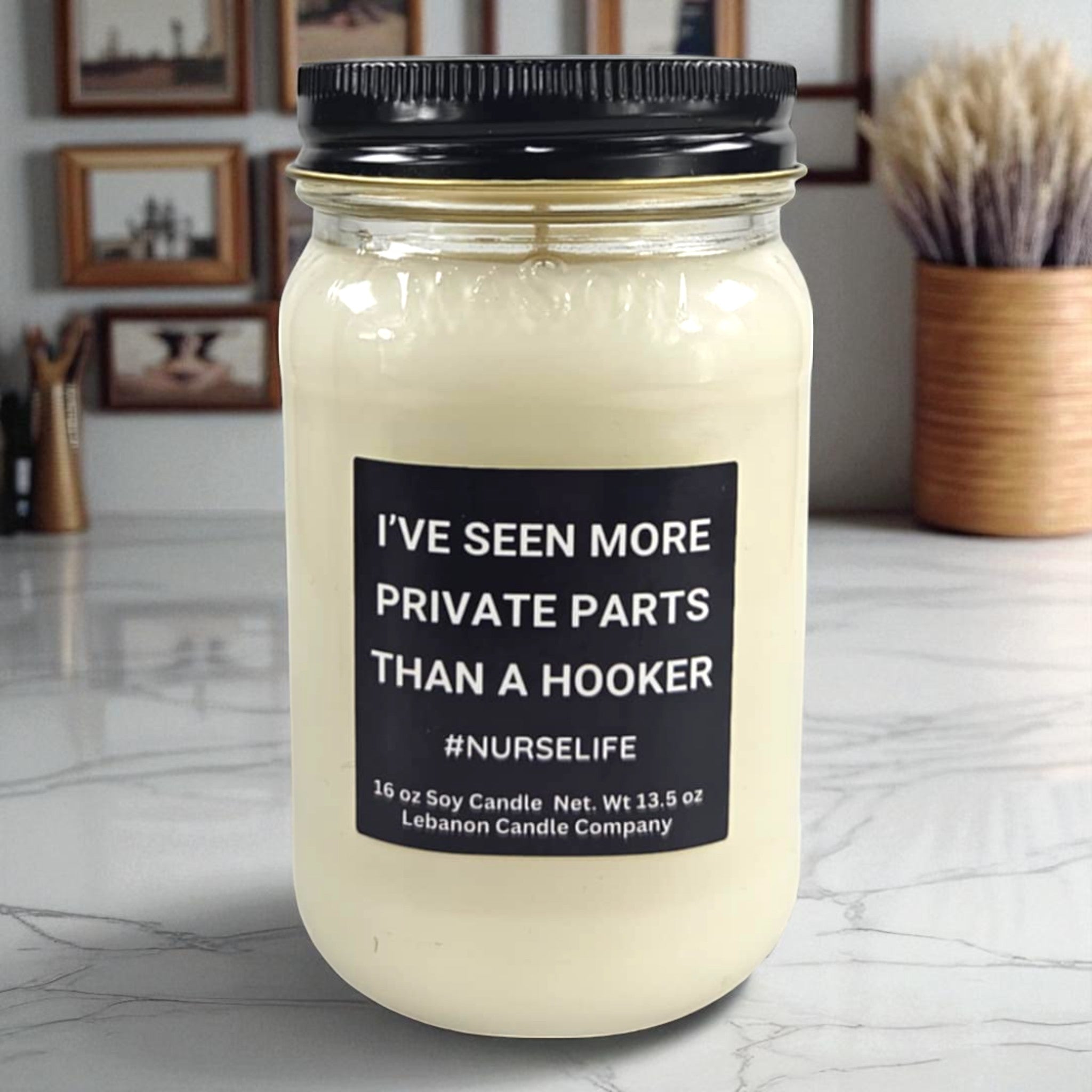 Funny Nurse Life Candle