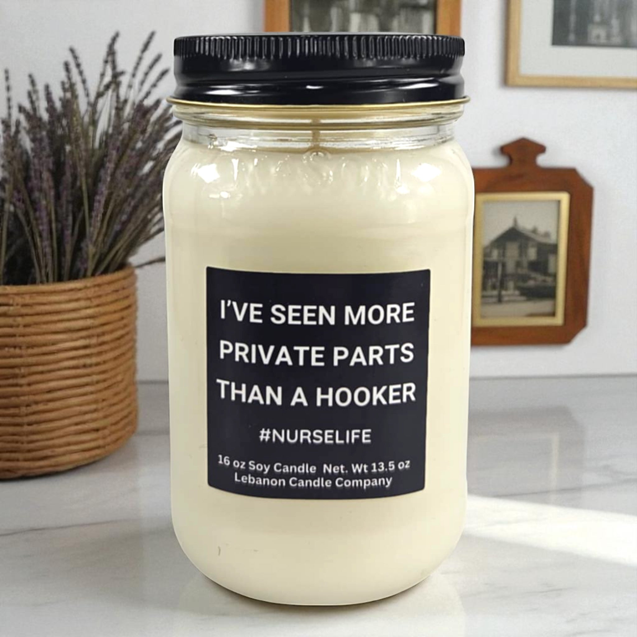 Funny Nurse Life Candle