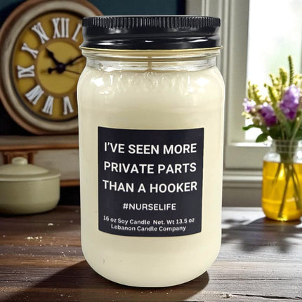 Funny Nurse Life Candle