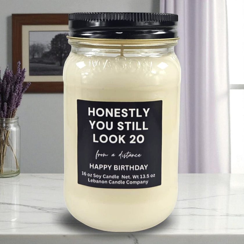 Funny Birthday Looking Good Candle