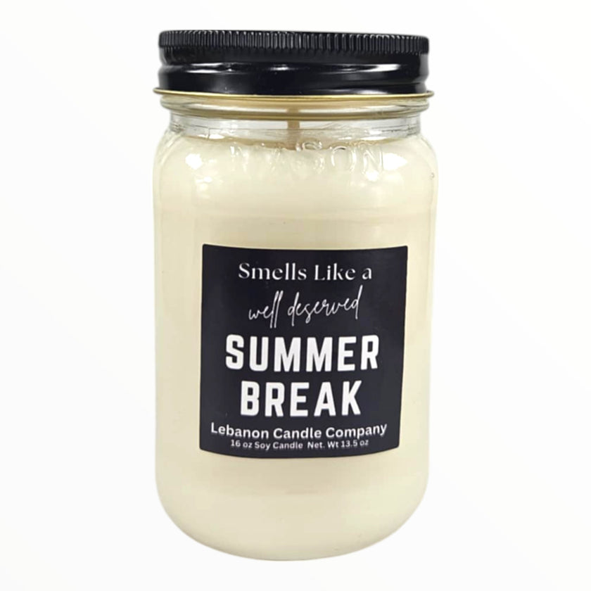 Funny Teacher Summer Break Candle