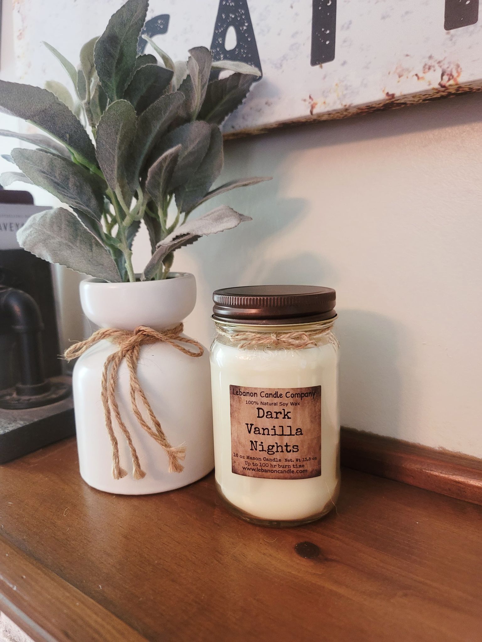 Dark Vanilla Nights Candle