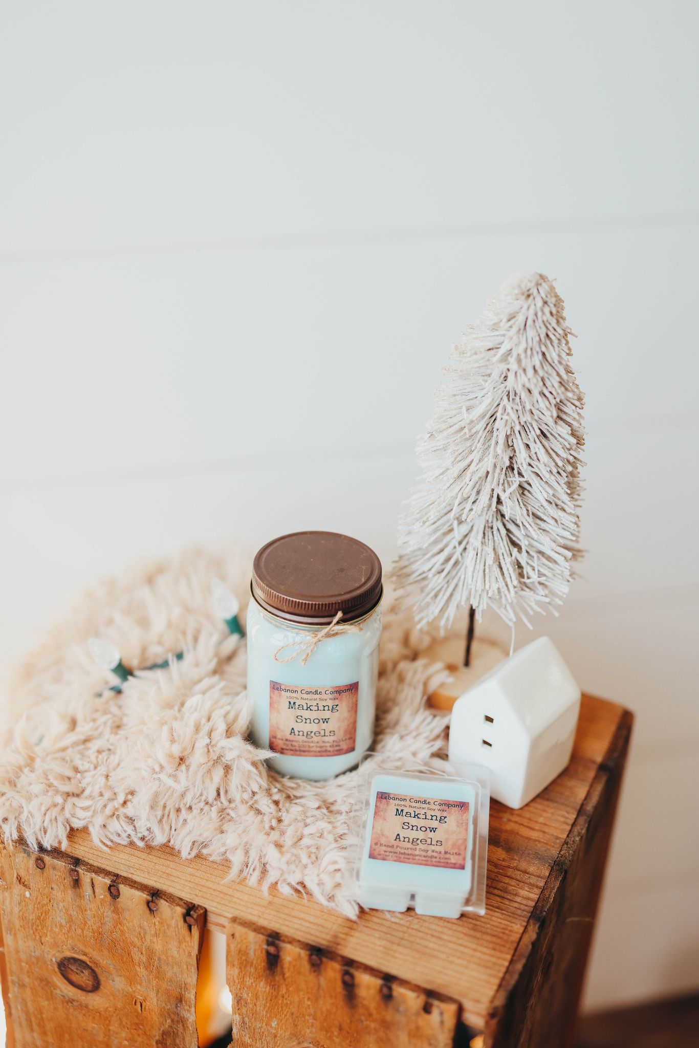 Making Snow Angels Candle