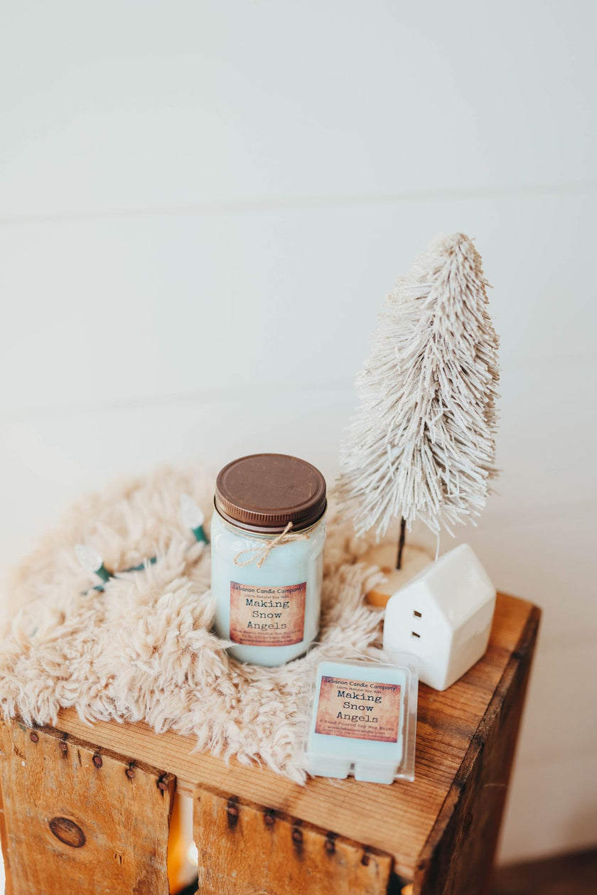 Making Snow Angels Candle