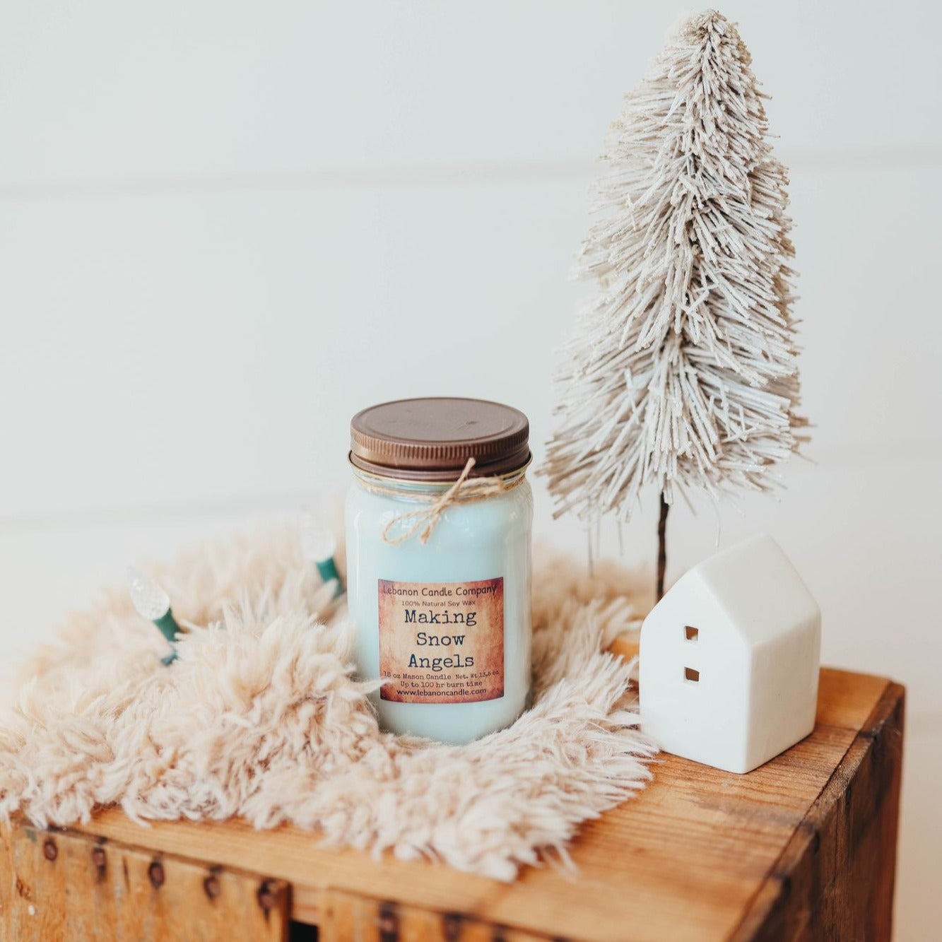 Making Snow Angels Candle