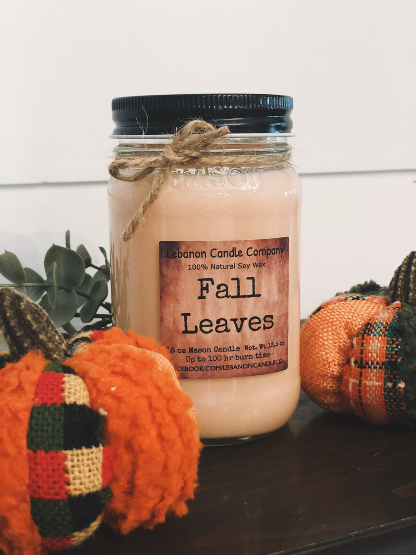 Fall Leaves Candle