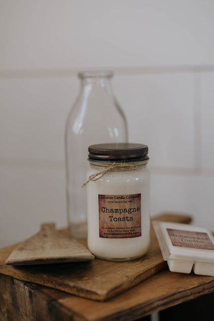 Champagne Toasts Candle