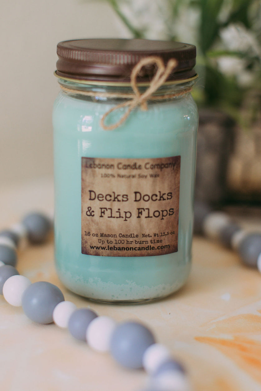 Decks Docks & Flip Flops Candle