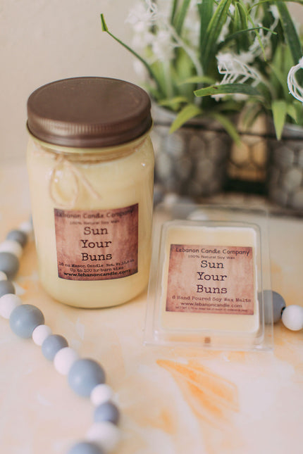 Sun Your Buns Candle