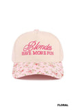 Blondes Have More Fun Two-Tone Canvas Cotton Cap